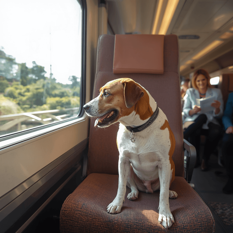 hond met de trein naar Duitsland